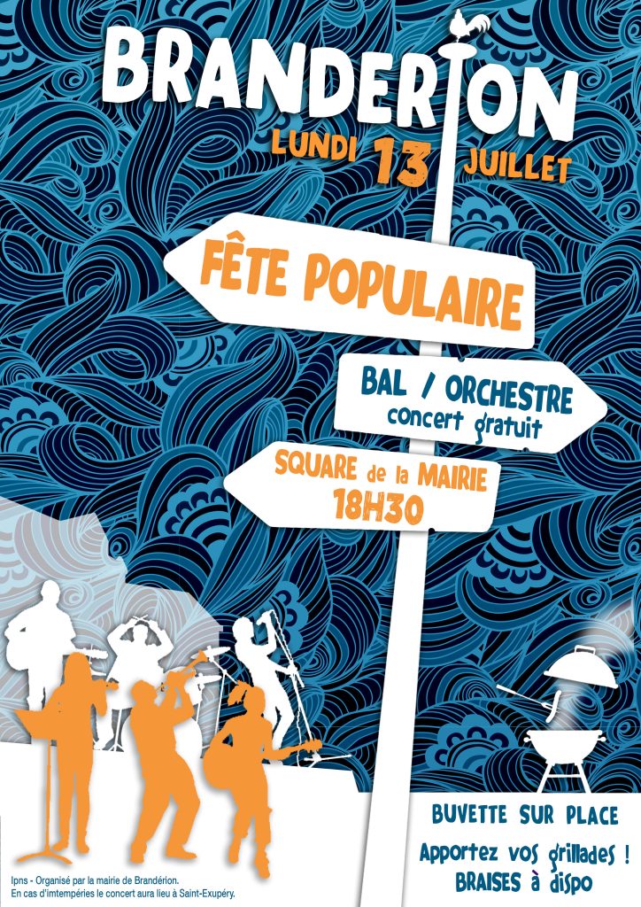 Affiche fête populaire Brandérion
